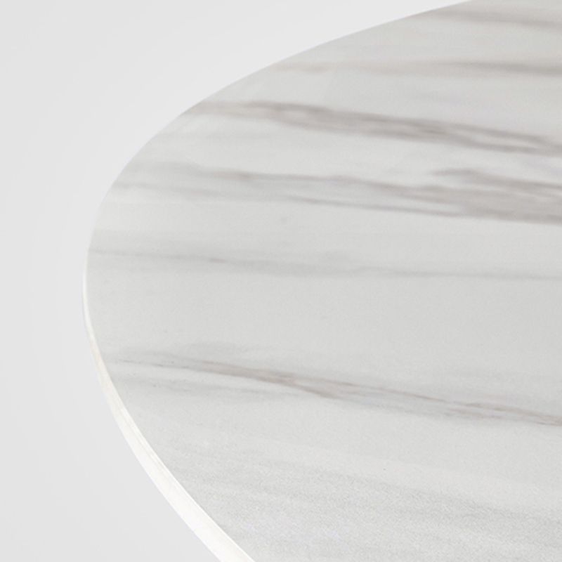 White Contemporary Rectangular and Round Easy Folding Dining Table Clearhalo 'Dining Tables & Seating' 'Dining Tables' 'dining_table' 'furn' 'furn_dining_table' 'Furniture' 'Kitchen & Dining Furniture' 1200x1200_e73eaf72-494f-4211-b235-18c36d5d3afc