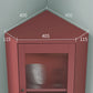 15.75" L * 15.75" W Storage Cabinet with Shelf and Glass Doors Triangle Cabinet Clearhalo 'Cabinets & Chests' 'cabinets_chests' 'furn' 'furn_cabinets_chests' 'Furniture' 'Living Room Furniture' 1200x1200_e73ed2ab-48d5-4ac1-b2fb-f50049b3d406