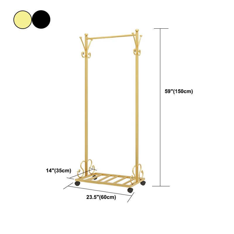 Glam Coat Hanger Metal No Distressed Entryway Kit With Storage Shelving Clearhalo 'Entry & Mudroom Furniture' 'furn' 'furn_hall_tree_coat_racks' 'Furniture' 'Hall Trees & Coat Racks' 'hall_tree_coat_racks' 1200x1200_e73f3ca4-5e48-4b50-bf90-5d091c2bca9a