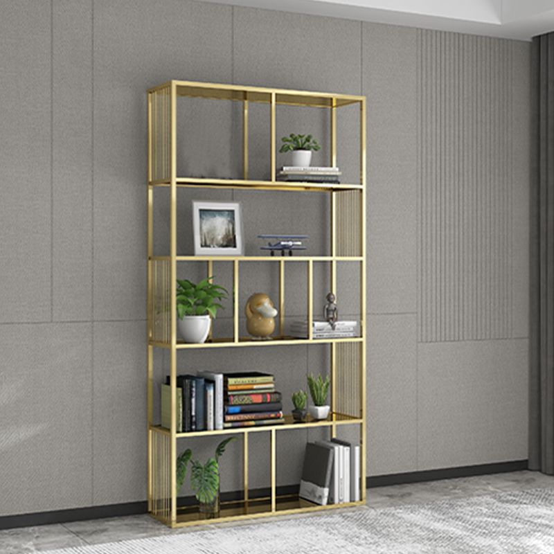 Scandinave Rectangle Bibshelf Office Metal Etagere Bibliothèque