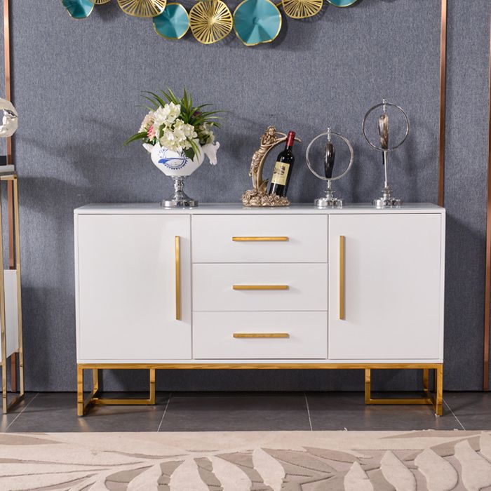 Buffet de restauration contemporain avec tiroirs serveur de restauration en bois d'ingénierie