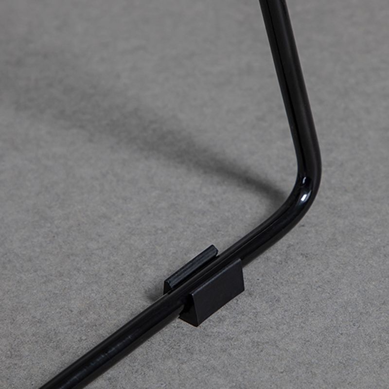 Sgabello da barra in tessuto glam sgabello senza braccio con base di metallo