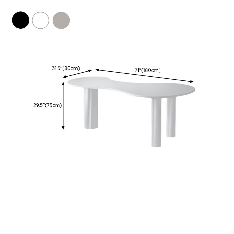 Escritorio de escritura de madera escritorio de oficina contemporáneo con piernas