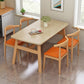Rectangular Natural Oak Dining Table Wooden Tabletop with Metal Legs Clearhalo 'Dining Tables & Seating' 'Dining Tables' 'dining_table' 'furn' 'furn_dining_table' 'Furniture' 'Kitchen & Dining Furniture' 1200x1200_e741e541-b1d4-4fd0-8180-5ac8f42511db