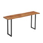 Ensemble de Table de pub rectangulaire industrielle, comptoir en bois avec tabourets hauts, 1/2/4/5 pièces