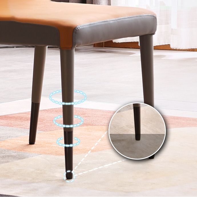 Scandinavian Style Upholstered Armless Dining Chairs Wingback Side Chair for Home Clearhalo ' kitchen&dining_furn' 'Dining Chairs' 'Dining Tables & Seating' 'dining_chair' 'furn' 'furn_dining_chair' 'Furniture' 'furniture_dining_chair' 'Kitchen & Dining Furniture' 'kitchen' 1200x1200_e7472748-2416-4e7e-b8f8-25bf4292f162