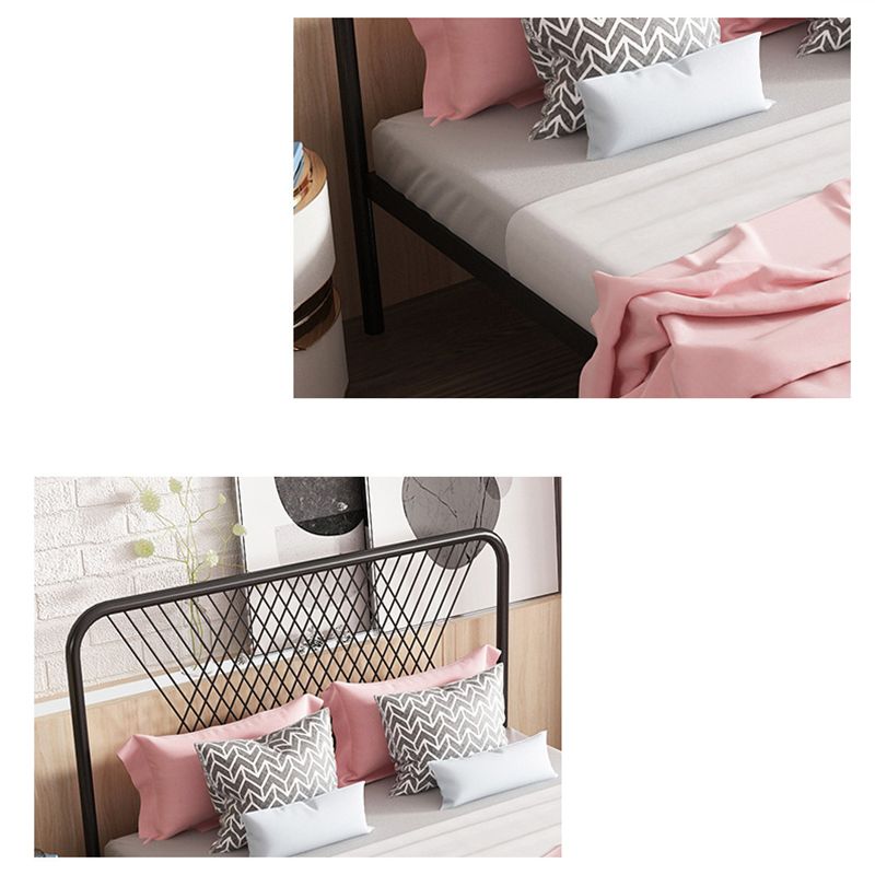 Minimalistisch ijzeren open frame bed luxueus metalen prinsesbed frame