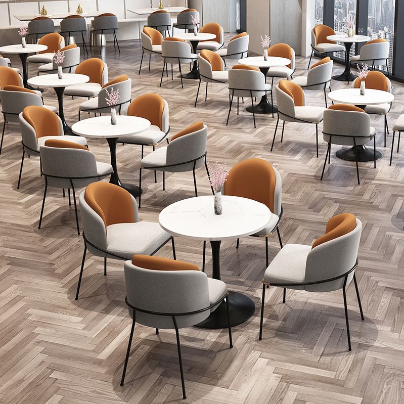 Simple Style Sintered Stone Dining Table Tulip Base Round Table for Home Clearhalo ' dining_table' 'Dining Tables & Seating' 'Dining Tables' 'furn' 'furn_dining_table' 'Furniture' 'furniture_dining_table' 'Kitchen & Dining Furniture' 'kitchen&dining_furn' 'kitchen' 'kitchen_dining_table' 1200x1200_e74939d0-a61a-4c72-894d-7a0be7452342