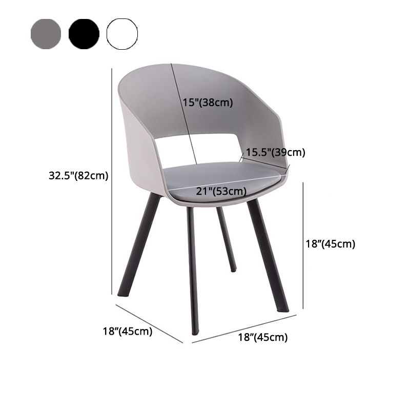 Metal Industrial Kitchen Dining Room Chair Open Back Armchair Clearhalo ' kitchen&dining_furn' 'Dining Chairs' 'Dining Tables & Seating' 'dining_chair' 'furn' 'furn_dining_chair' 'Furniture' 'furniture_dining_chair' 'Kitchen & Dining Furniture' 'kitchen' 1200x1200_e74a23db-1ac2-42a6-ae1c-80cd09204b8d