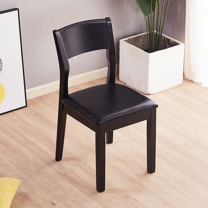 Contemporary Wood Dining Armless Chair Upholstered Side Chairs for Restaurant (Set of 2) Clearhalo ' kitchen&dining_furn' 'Dining Chairs' 'Dining Tables & Seating' 'dining_chair' 'furn' 'furn_dining_chair' 'Furniture' 'furniture_dining_chair' 'Kitchen & Dining Furniture' 'kitchen' 1200x1200_e74aa35d-0cbb-40ef-b6d5-66e14ed13ccd