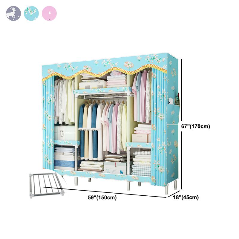 Stalen frame garderobe armoire eigentijdse garderobe kast voor slaapkamer