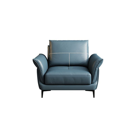 Azure Cushion Back Modern Living Room L-Shape Stationary Sofa & Chaise Clearhalo 'furn' 'furn_sectionals' 'Furniture' 'furniture_sectionals' 'kitchen' 'kitchen_sectionals' 'Living Room Furniture' 'Sectionals' 1200x1200_e74bb18e-2c36-4289-818a-c062f454c66f