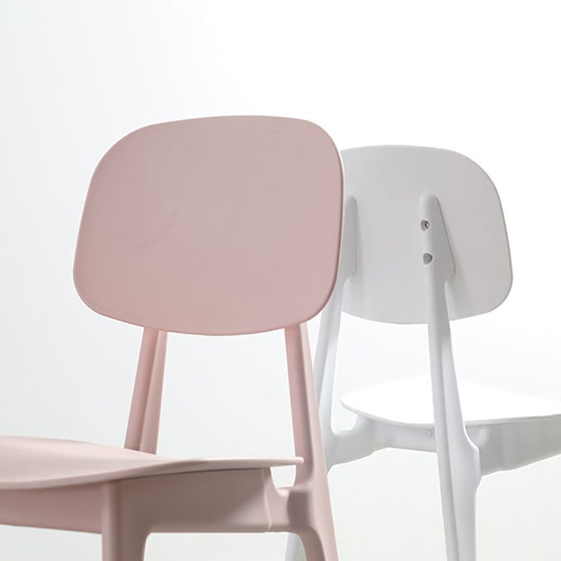 Nordic Style Armless Chair Plastic Open Back Dining Side Chair (Set of 2/4) Clearhalo 'Dining Chairs' 'Dining Tables & Seating' 'dining_chair' 'furn' 'furn_dining_chair' 'Furniture' 'furniture_dining_chair' 'Kitchen & Dining Furniture' 1200x1200_e74cf82a-28c0-4cfb-b4cf-458674454486