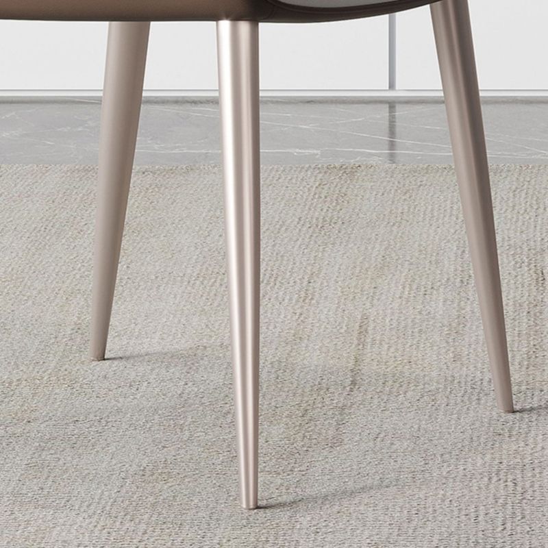 Modern Style Side Chair Metal Solid Back Dining Room Chair for Kitchen Clearhalo 'Dining Chairs' 'Dining Tables & Seating' 'dining_chair' 'furn' 'furn_dining_chair' 'Furniture' 'Kitchen & Dining Furniture' 1200x1200_e74dbf90-eee0-4840-b88f-4cb9d446a707