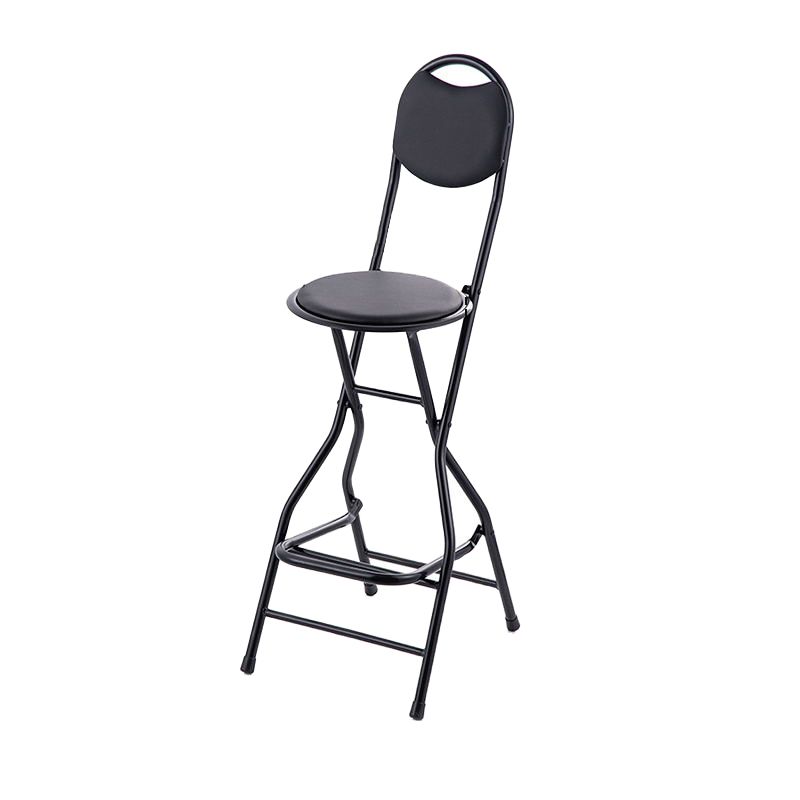 Contemporary Dining Stools Low Back Folding Bar Stools with Metal Base Clearhalo 'Bar Furniture' 'Bar Stools' 'bar_stools' 'furn' 'furn_bar_stools' 'Furniture' 'Kitchen & Dining Furniture' 1200x1200_e7510d32-9888-4ffe-9d08-cfb4122e9494