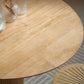 Table à manger ronde de style contemporain table de restauration en bois massif pour cuisine à la maison