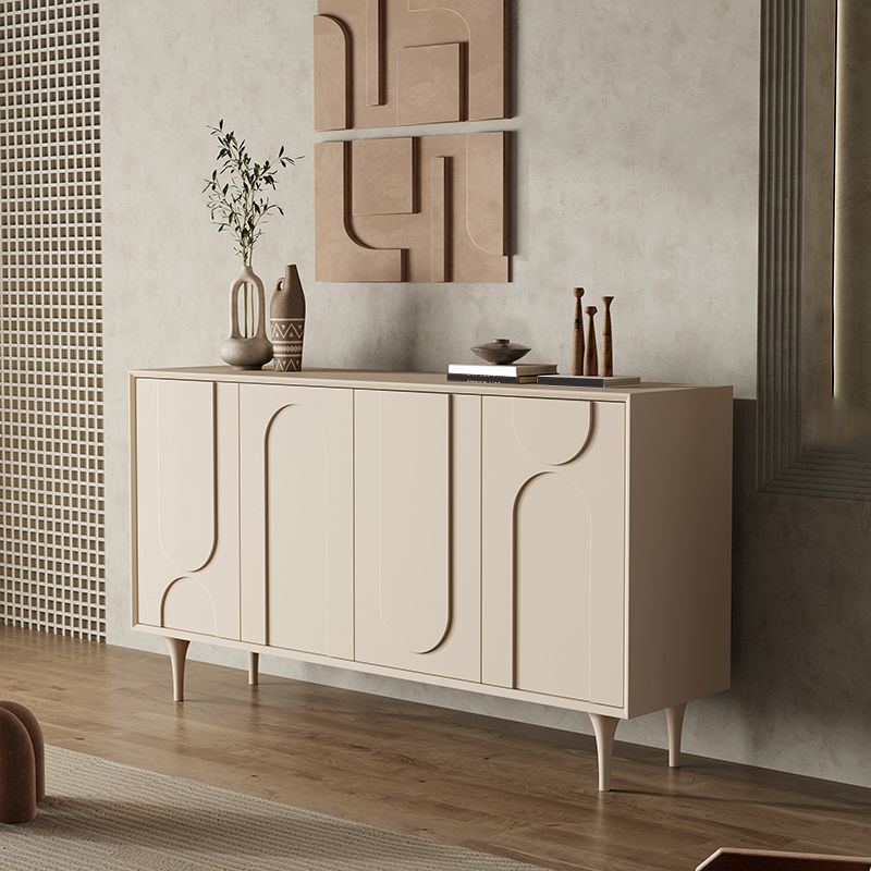 Tavolo da sideboard in legno ingegnerizzato contemporaneo con porte per soggiorno