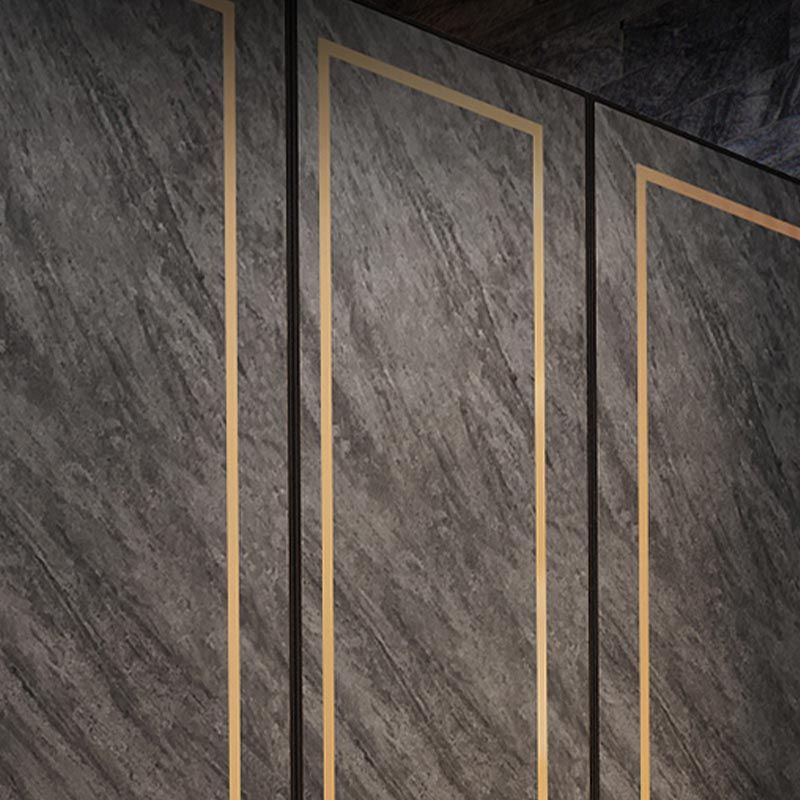 Mobile per finitura a specchio con porte di vetro grigio mobile per interni contemporanei