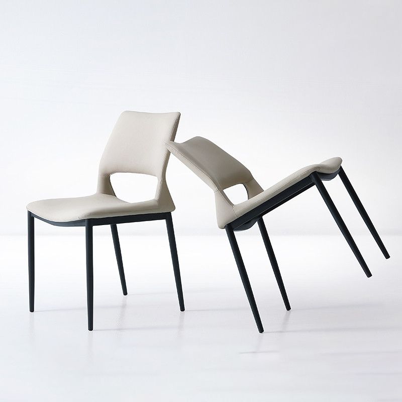 Industrial Kitchen Dining Side Chair Open Back Metal Side Chair Clearhalo 'Dining Chairs' 'Dining Tables & Seating' 'dining_chair' 'furn' 'furn_dining_chair' 'Furniture' 'Kitchen & Dining Furniture' 1200x1200_e7555e85-9242-4c5c-bda1-5073159cd6a9