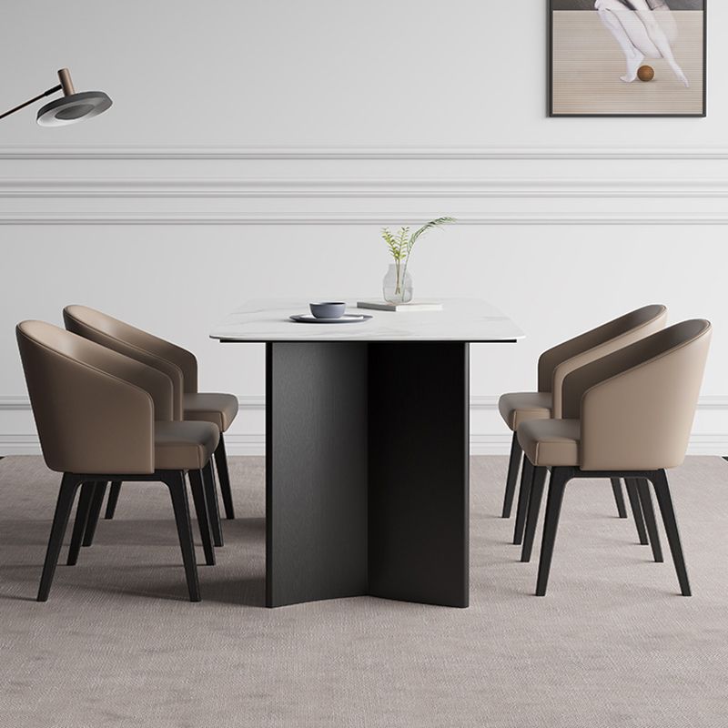 1/2/2/5/7 Pièces meubles Recchettes de restauration Recangle RECTANGE Ensemble en blanc