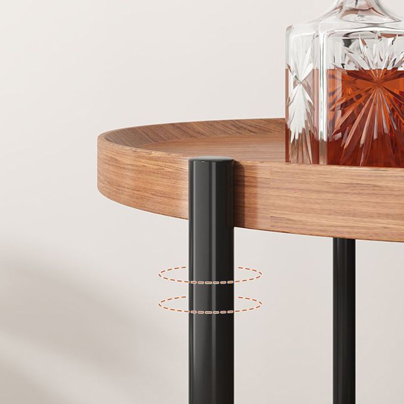 Black Metal 3 Legs Side Table Modernistic Sofa Side Accent Table with Shelf Clearhalo 'Coffee & Accent Tables' 'End & Side Tables' 'end_side_tables' 'furn' 'furn_end_side_tables' 'Furniture' 'Living Room Furniture' 1200x1200_e757a71f-16e9-47f0-bdc3-10cfa839c1de