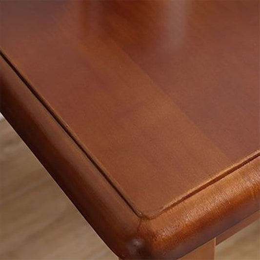 Tavolo da lato superiore quadrato in legno massiccio 23.6 "TABELLO DI FINE 4 gambe alto