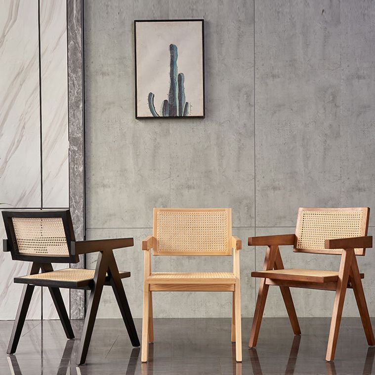 Modern Style Ash Wood Kitchen Dining Chairs Open Back Dining Side Chair Clearhalo ' kitchen&dining_furn' 'Dining Chairs' 'Dining Tables & Seating' 'dining_chair' 'furn' 'furn_dining_chair' 'Furniture' 'furniture_dining_chair' 'Kitchen & Dining Furniture' 'kitchen' 1200x1200_e75b4ed7-b4e3-4a1f-bc05-7059a741cdd3