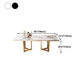 Traditional Luxury Dining Table Rectangle Double Pedestal Table with Gold Frame Clearhalo ' dining_table' 'Dining Tables & Seating' 'Dining Tables' 'furn' 'furn_dining_table' 'Furniture' 'furniture_dining_table' 'Kitchen & Dining Furniture' 'kitchen&dining_furn' 'kitchen' 'kitchen_dining_table' 1200x1200_e75bf47f-0eba-4716-af18-25ae847507cf