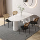 Metal Contemporary Free Form Table Marble Top Table for Dining Room and Kitchen Clearhalo ' dining_table' 'Dining Tables & Seating' 'Dining Tables' 'furn' 'furn_dining_table' 'Furniture' 'furniture_dining_table' 'Kitchen & Dining Furniture' 'kitchen&dining_furn' 'kitchen' 'kitchen_dining_table' 1200x1200_e75c0038-4376-4f8b-b98d-a49430ab1644