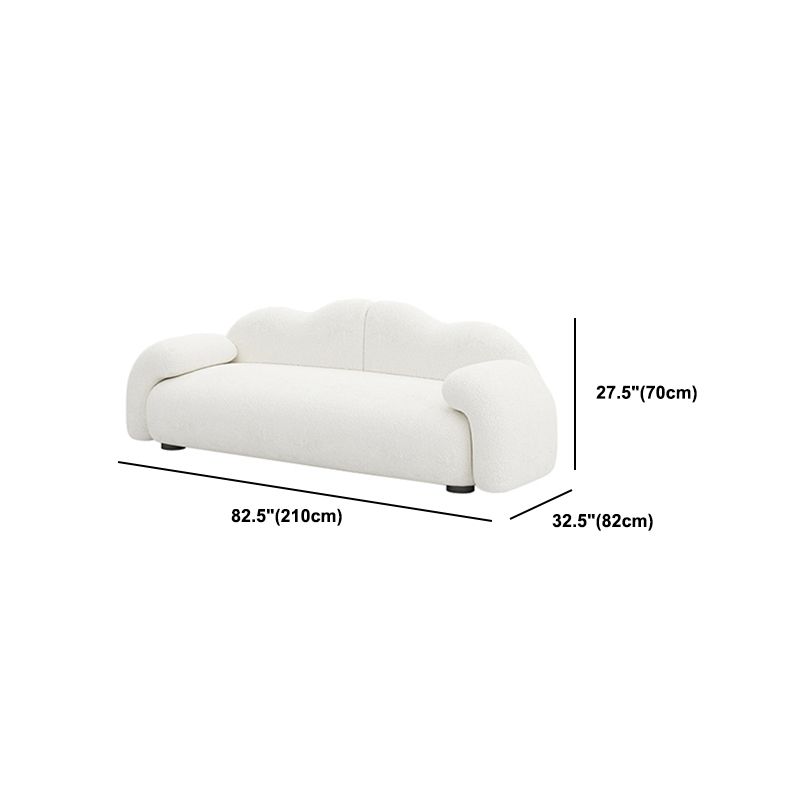 32.38" D Wool Sofa Modernism Pillow Top Arm Seating in White Clearhalo 'furn' 'furn_sofas' 'Furniture' 'Living Room Furniture' 'Sofa' 'sofas' 1200x1200_e75c8631-2055-42d4-a288-0fd6a5d3dd26