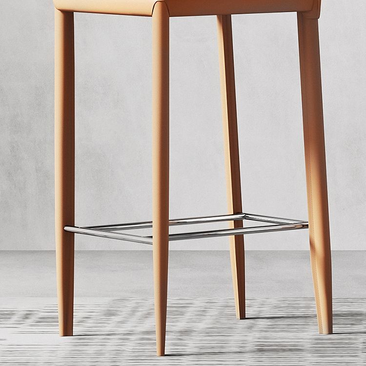 Chaise de comptoir en cuir en faux en cuir intérieur