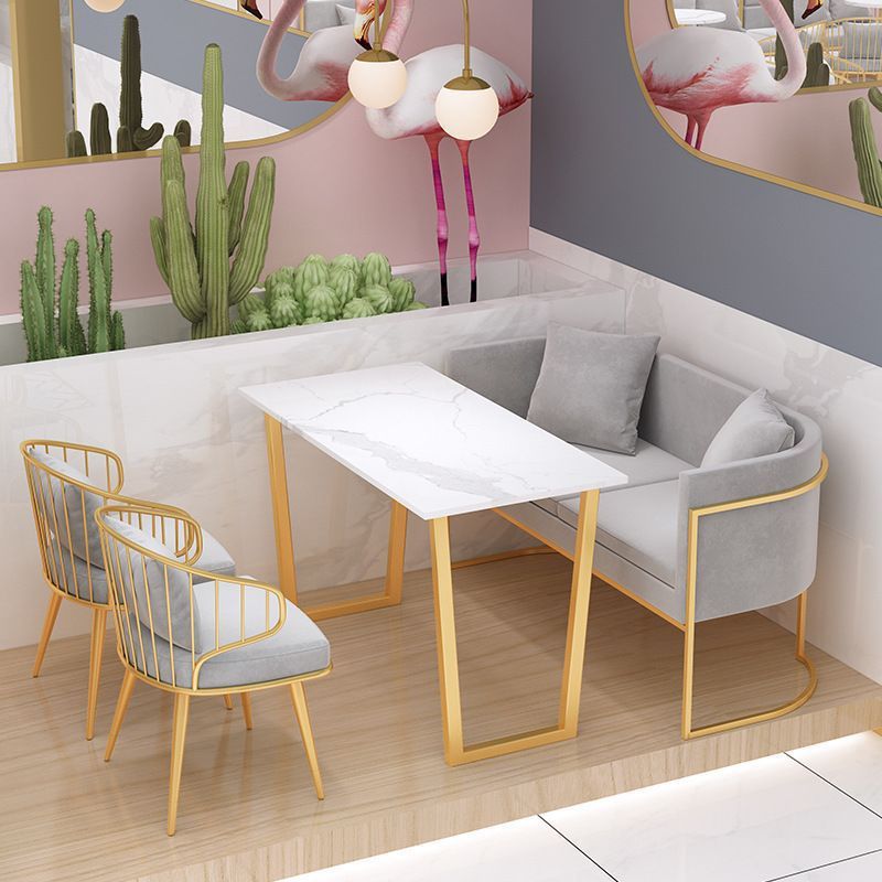 Glamour chaises de salle à manger rembourrées