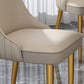 Glam Style Side Chair Parsons Leather Dining Chair with Gold Frame Clearhalo 'Dining Chairs' 'Dining Tables & Seating' 'dining_chair' 'furn' 'furn_dining_chair' 'Furniture' 'Kitchen & Dining Furniture' 1200x1200_e75ebd74-0b95-48f1-b101-6b457c8ee761