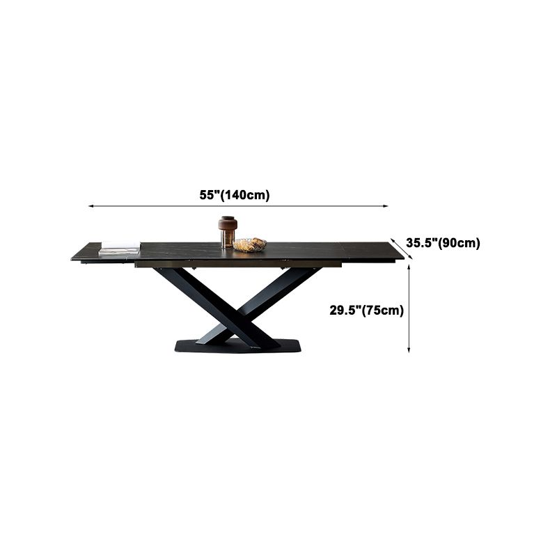 Modern Sintered Stone Rectangle Table Set 1/4/5/6 Pieces Dining Set Clearhalo 'Dining Room Sets' 'Dining Tables & Seating' 'dining_room_set' 'furn' 'furn_dining_room_set' 'Furniture' 'Kitchen & Dining Furniture' 1200x1200_e75f77aa-9bf9-425c-987d-965a7e40e67c