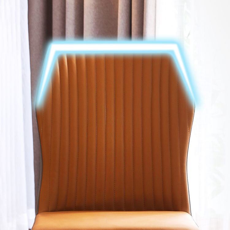 Scandinavian Style Upholstered Armless Dining Chairs Wingback Side Chair for Home Clearhalo ' kitchen&dining_furn' 'Dining Chairs' 'Dining Tables & Seating' 'dining_chair' 'furn' 'furn_dining_chair' 'Furniture' 'furniture_dining_chair' 'Kitchen & Dining Furniture' 'kitchen' 1200x1200_e75f9052-c734-4527-88da-6e0f855cddca