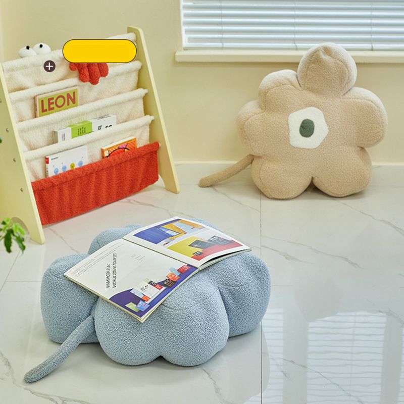 Moderne pouf osmanische Samtpolsterte, tränenfeste Blumenform Ottomane