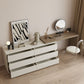 Modern With Drawer Solid Wood Lighted Mirror Bedroom Make-up Vanity Clearhalo 'Bedroom Furniture' 'furn' 'furn_makeup_vanities' 'Furniture' 'Makeup Vanities' 'makeup_vanities' 1200x1200_e763f678-0db2-4ea5-afaa-527ab2d6cc90