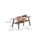 Contemporary Coffee Table 4 Legs Wooden Cocktail Table with Storage Clearhalo 'Coffee & Accent Tables' 'Coffee Tables' 'coffee_tables' 'furn' 'furn_coffee_tables' 'Furniture' 'Living Room Furniture' 1200x1200_e7654805-e018-4b03-bfc4-e85623d55c63