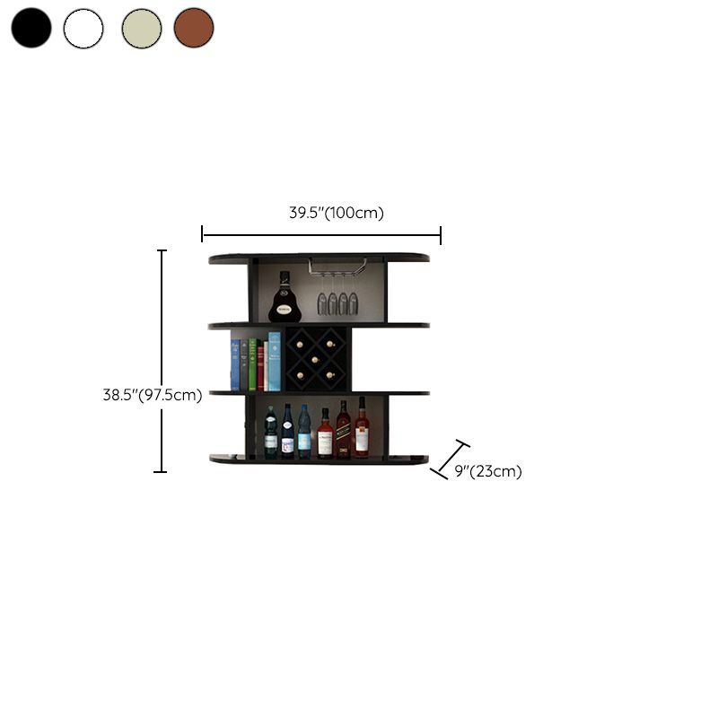 Portabottiglie a parete bottiglia di vino rettangolo e portabagagli per la casa