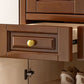 3-drawer Solid Wood Cabinet 15.74" Wide Accent Cabinet Doors Clearhalo 'Cabinets & Chests' 'cabinets_chests' 'furn' 'furn_cabinets_chests' 'Furniture' 'Living Room Furniture' 1200x1200_e7675dd5-2b64-4c23-936f-8efbd10bf01f