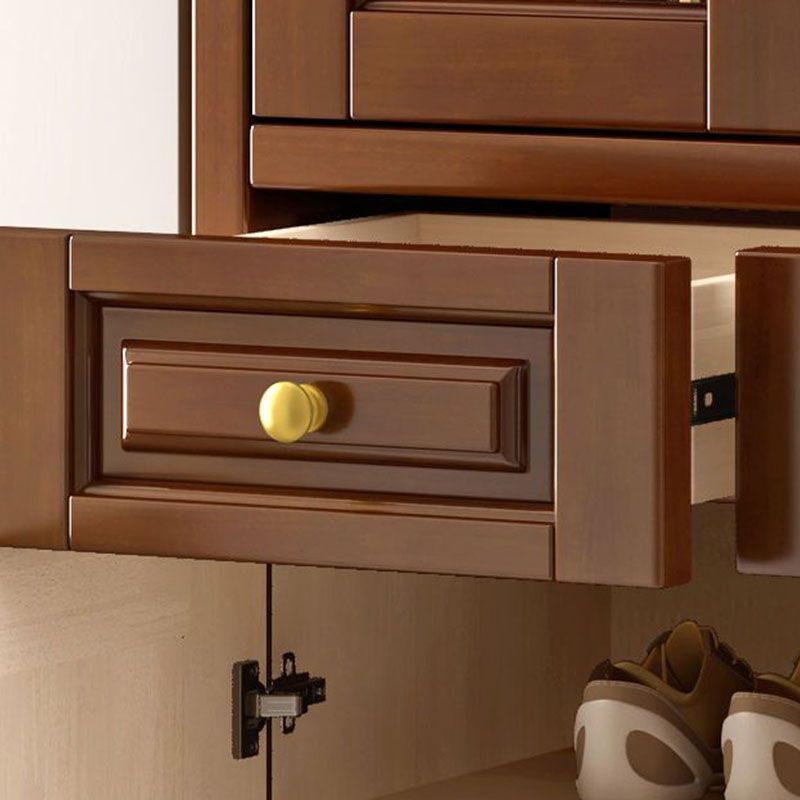 3-drawer Solid Wood Cabinet 15.74" Wide Accent Cabinet Doors Clearhalo 'Cabinets & Chests' 'cabinets_chests' 'furn' 'furn_cabinets_chests' 'Furniture' 'Living Room Furniture' 1200x1200_e7675dd5-2b64-4c23-936f-8efbd10bf01f