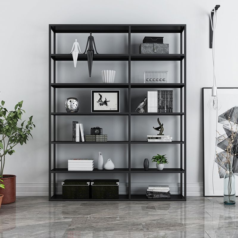 Scandinavian Open Back Standard Bookshelf Metal Shelves Included Bookcase Clearhalo 'Bookcases' 'furn' 'furn_bookcases' 'Furniture' 'Office Furniture' 1200x1200_e767f86e-84fd-413f-b2cc-6499973f3800