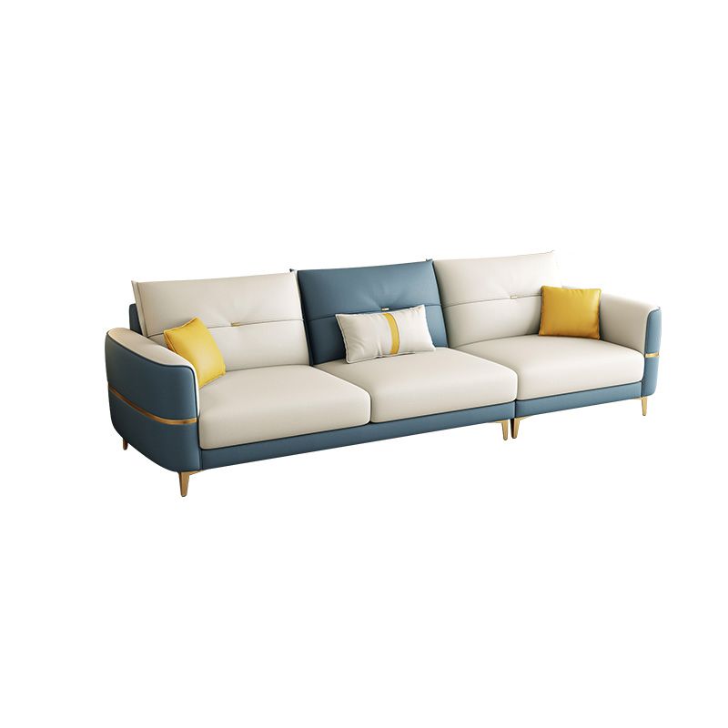 Square Arm Removable Cushions Modern With Cushions Metal Legs Sofa Clearhalo 'furn' 'furn_sectionals' 'Furniture' 'furniture_sectionals' 'Living Room Furniture' 'Sectionals' 1200x1200_e76927bd-5d51-4e00-a4f3-4b16d0b8db1a