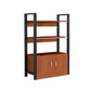 Industrial Etagere Bookshelf Steel Frame Manufactured Wood Shelf Bookshelf with Door Clearhalo 'Bookcases' 'furn' 'furn_bookcases' 'Furniture' 'furniture_bookcases' 'kitchen' 'kitchen_bookcases' 'Living Room Furniture' 'Office Furniture' 1200x1200_e769670c-484d-4b50-a58a-bead6bde38ff