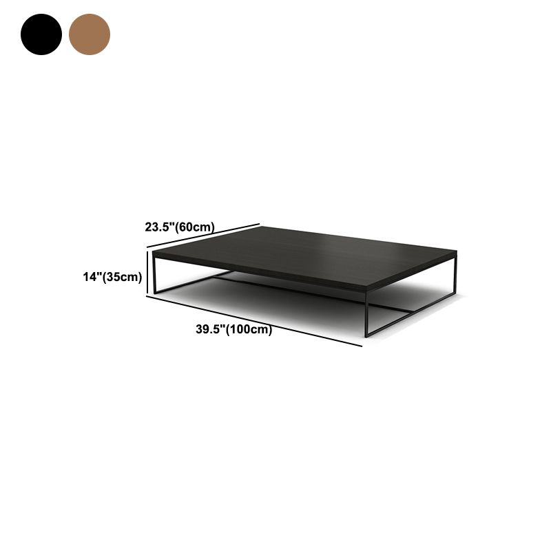 Nordeuropäischer Holz Couchtisch Rechteck Rahmen Cocktailtisch