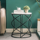 Modern Frame Slate End Table Round Minimalist Side End Table