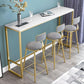 Glam Style Bartafel Bistrotafel met kunstmarmeren blad en gouden onderstel