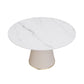 Traditional Luxury Dining Table Round Sintered Stone Dining Table for Home Clearhalo ' dining_table' 'Dining Tables & Seating' 'Dining Tables' 'furn' 'furn_dining_table' 'Furniture' 'furniture_dining_table' 'Kitchen & Dining Furniture' 'kitchen&dining_furn' 'kitchen' 'kitchen_dining_table' 1200x1200_e770c960-bb31-4ef8-bc6c-4bf05373c3d3