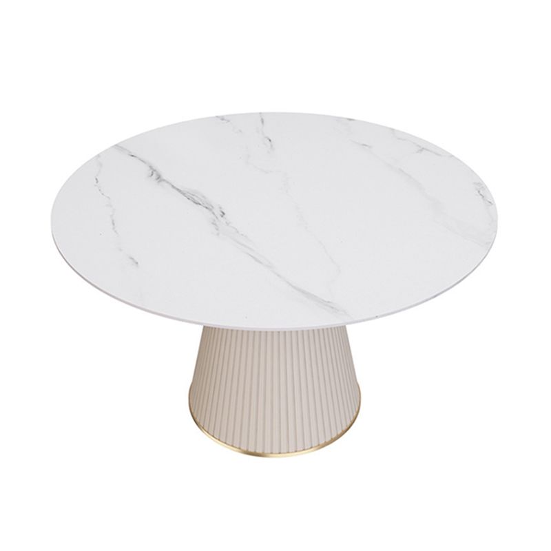 Traditional Luxury Dining Table Round Sintered Stone Dining Table for Home Clearhalo ' dining_table' 'Dining Tables & Seating' 'Dining Tables' 'furn' 'furn_dining_table' 'Furniture' 'furniture_dining_table' 'Kitchen & Dining Furniture' 'kitchen&dining_furn' 'kitchen' 'kitchen_dining_table' 1200x1200_e770c960-bb31-4ef8-bc6c-4bf05373c3d3