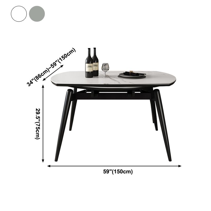 Contemporary Round Dining Table Sintered Stone Table with 4 Ash Solid Wood Legs Clearhalo ' dining_table' 'Dining Tables & Seating' 'Dining Tables' 'furn' 'furn_dining_table' 'Furniture' 'furniture_dining_table' 'Kitchen & Dining Furniture' 'kitchen&dining_furn' 'kitchen' 'kitchen_dining_table' 1200x1200_e77152cc-a7b3-4354-b94d-ee076855e4c5